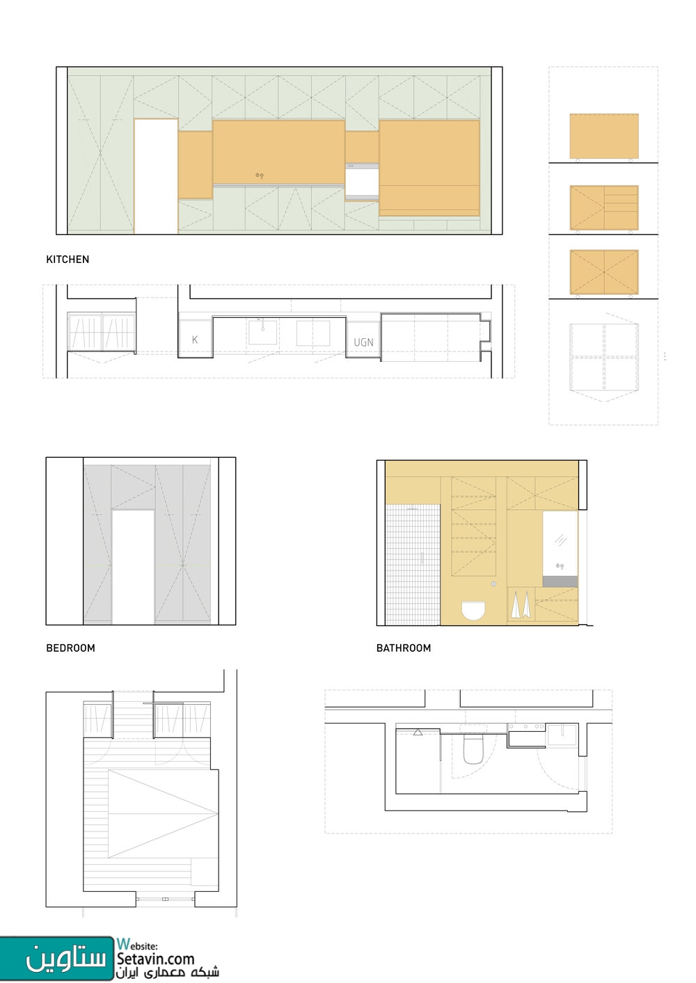 جزئیات طراحی آپارتمانی بازسازی شده در استکهلم