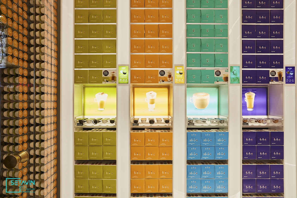 فروشگاه آینده ساخته شده از کپسولهای قهوه
