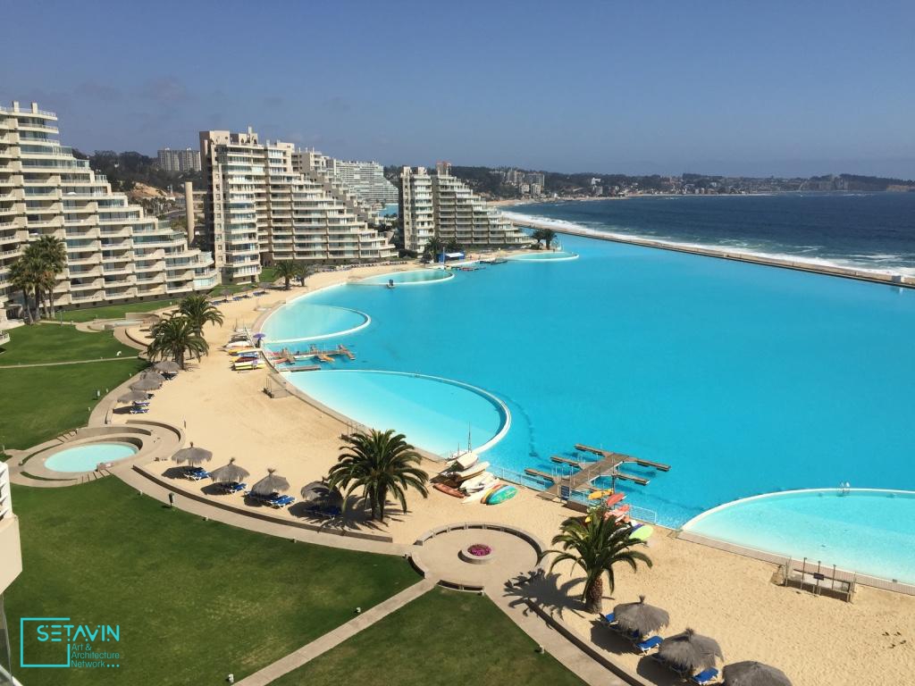 عمیق ترین و طولانی ترین استخر دنیا در هتل San Alfonso Del Mar ، شیلی , هتل San Alfonso Del Mar , هتل , استخر , عمیق ترین و طولانی ترین استخر دنیا  , عمیق ترین استخر دنیا ,  طولانی ترین استخر دنیا , عمیق ترین و طولانی ترین استخر, ستاوین , جهان نما , دیدنی های جهان