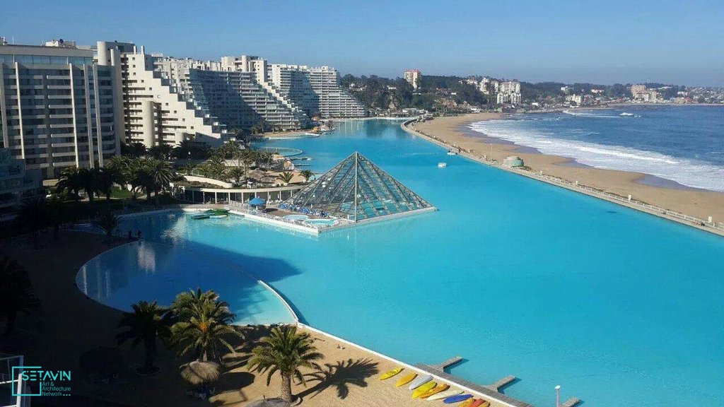 عمیق ترین و طولانی ترین استخر دنیا در هتل San Alfonso Del Mar ، شیلی , هتل San Alfonso Del Mar , هتل , استخر , عمیق ترین و طولانی ترین استخر دنیا  , عمیق ترین استخر دنیا ,  طولانی ترین استخر دنیا , عمیق ترین و طولانی ترین استخر, ستاوین , جهان نما , دیدنی های جهان