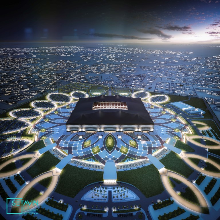 استادیوم البیت , Al-Bayt Stadium , گروه معماری , دارالهندسه , قطر , شبکه هنر و معماری ستاوین , شبکه هنر و معماری , ستاوین , معماری دارالهندسه , کمیته عالی تامین و نوسازی قطر , استادیوم فوتبال جام جهانی , جام جهانی ۲۰۲۲ , فوتبال جام جهانی ۲۰۲۲ قطر ,  ۲۰۲۲ قطر , جام جهانی , شهر الخور , دومین استادیوم فوتبال جام جهانی ۲۰۲۲ قطر , دومین استادیوم فوتبال , البیت , استادیوم , قطری , بیت الشعار , عشایر قطری