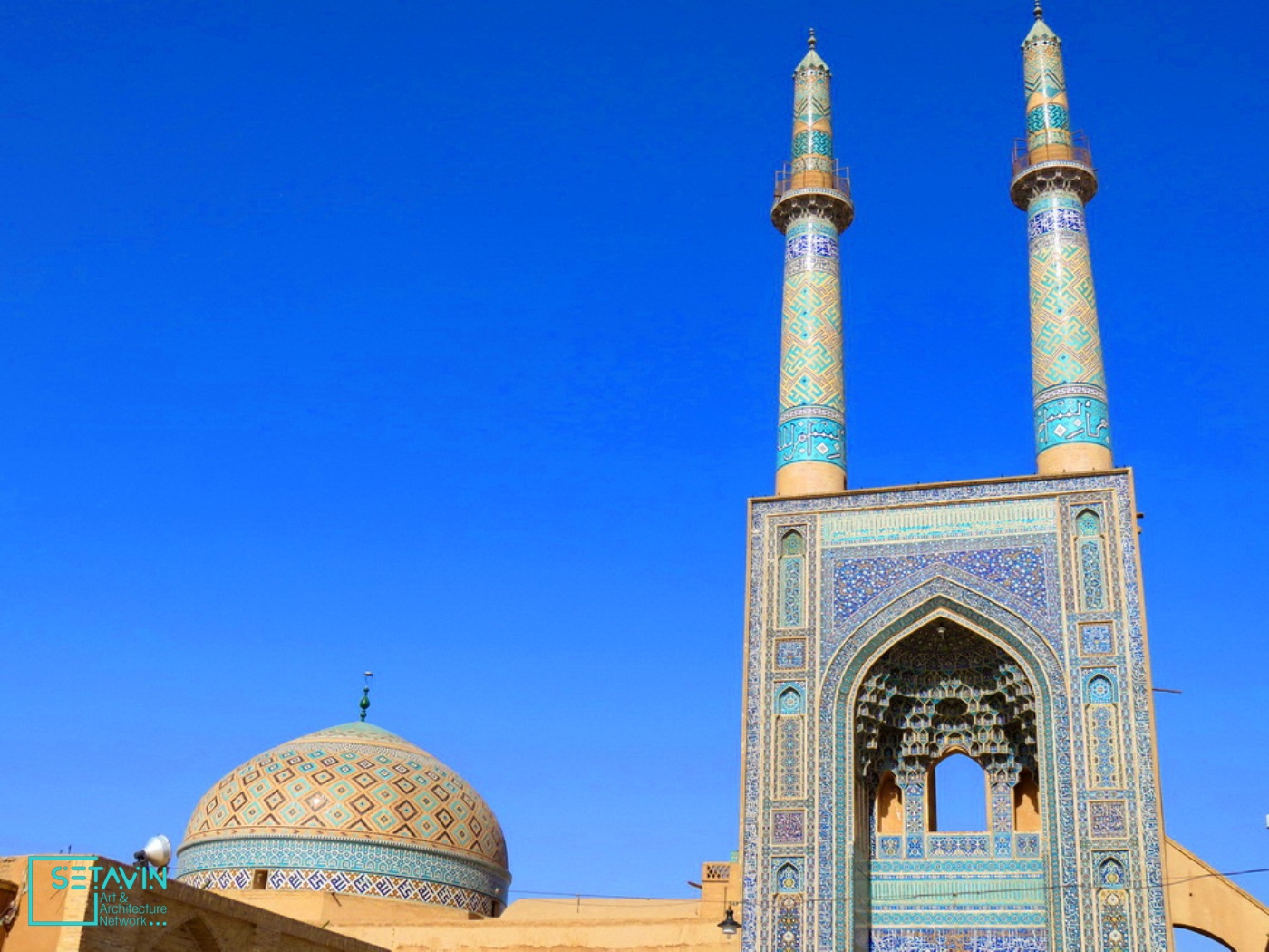 مسجد جامع , Jameh Mosque , مسجد , Yazd , جامع , ایران , یزد , استان یزد , جمعه شهرستان ، جامع عتیق , مسجد جمعه قدیم درده , جامع نو , سلجوقی , آل مظفر , تیموریان , صفویه , قاجاریه , علاء الدوله کالنجار , سید رکن الدین محمد قاضی , مساجد , معماری ایرانی , مردم ایران , دین اسلام , مساجد ایرانی , مسجدهای جهان اسلام , شبکه هنر و معماری ستاوین , بناهای تاریخی , جاذبه های گردشگری , شاهکارهای هنر معماری ایران , مسجد جامع شهر یزد , بلندترین مناره جهان , بلندترین مناره ,  مناره , محلۀ دل‌نواز فهادان , محلۀ قدیمی فهادان , مسجدجامع یزد , محل اجتماع مردم ,  مسجد عتیق