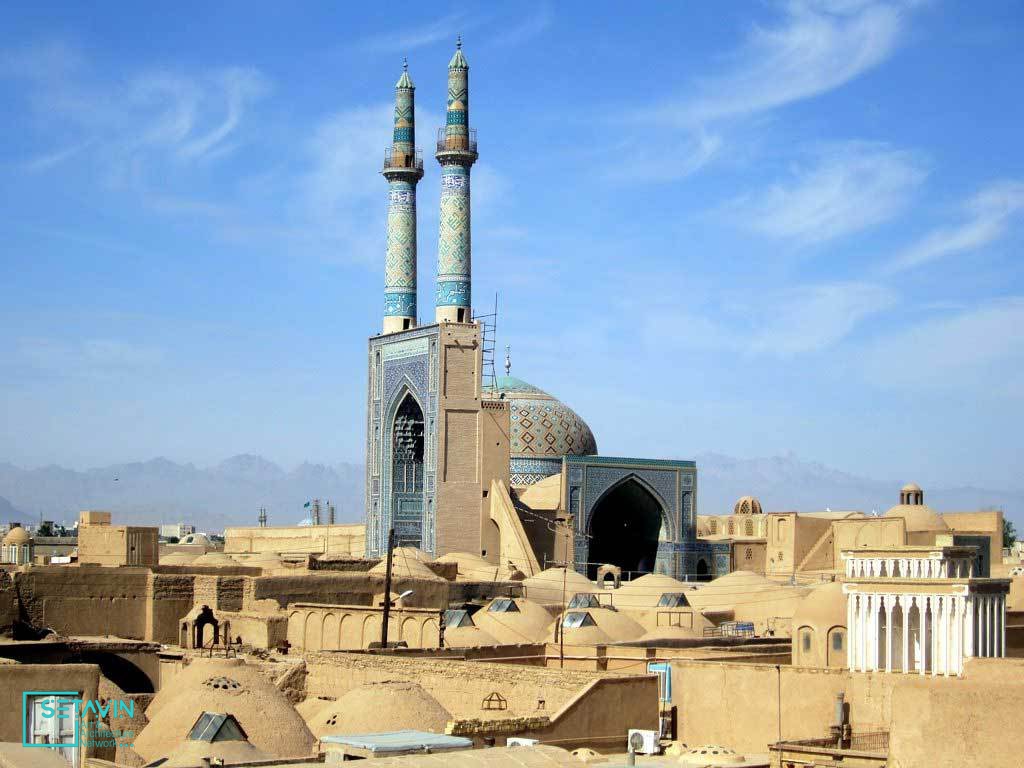 مسجد جامع , Jameh Mosque , مسجد , Yazd , جامع , ایران , یزد , استان یزد , جمعه شهرستان ، جامع عتیق , مسجد جمعه قدیم درده , جامع نو , سلجوقی , آل مظفر , تیموریان , صفویه , قاجاریه , علاء الدوله کالنجار , سید رکن الدین محمد قاضی , مساجد , معماری ایرانی , مردم ایران , دین اسلام , مساجد ایرانی , مسجدهای جهان اسلام , شبکه هنر و معماری ستاوین , بناهای تاریخی , جاذبه های گردشگری , شاهکارهای هنر معماری ایران , مسجد جامع شهر یزد , بلندترین مناره جهان , بلندترین مناره ,  مناره , محلۀ دل‌نواز فهادان , محلۀ قدیمی فهادان , مسجدجامع یزد , محل اجتماع مردم ,  مسجد عتیق