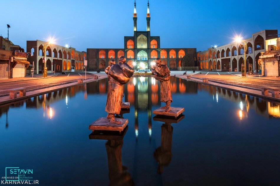 مسجد جامع , Jameh Mosque , مسجد , Yazd , جامع , ایران , یزد , استان یزد , جمعه شهرستان ، جامع عتیق , مسجد جمعه قدیم درده , جامع نو , سلجوقی , آل مظفر , تیموریان , صفویه , قاجاریه , علاء الدوله کالنجار , سید رکن الدین محمد قاضی , مساجد , معماری ایرانی , مردم ایران , دین اسلام , مساجد ایرانی , مسجدهای جهان اسلام , شبکه هنر و معماری ستاوین , بناهای تاریخی , جاذبه های گردشگری , شاهکارهای هنر معماری ایران , مسجد جامع شهر یزد , بلندترین مناره جهان , بلندترین مناره ,  مناره , محلۀ دل‌نواز فهادان , محلۀ قدیمی فهادان , مسجدجامع یزد , محل اجتماع مردم ,  مسجد عتیق