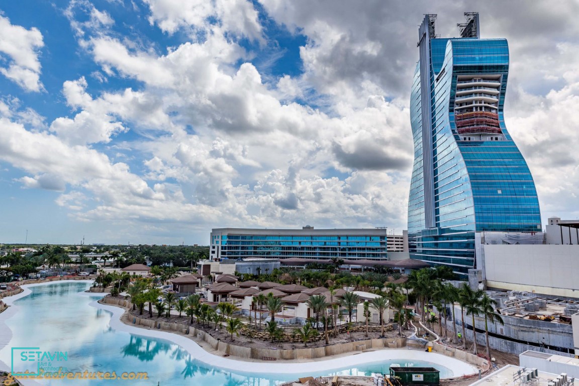 هتل , guitar shaped hotel , طراحی هتل , hotel , هتل گیتاری , guitar shaped , فرم گیتار , Hard Rock Hotel , هارد راک , Casino , هتل گیتار , شبکه هنر و معماری ستاوین , Hard Rock , ستاوین , نورپردازی , هالیوود , فلوریدا , موسیقی , هارد راک , گیتارشکل , کازینو , منطقه تامپا