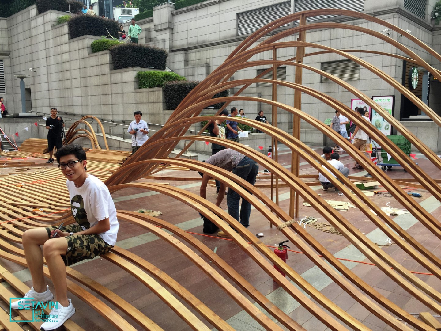 اینستالیشن شهری Flexible Landscape , اثر تیم طراحی GOA Architects , چین 