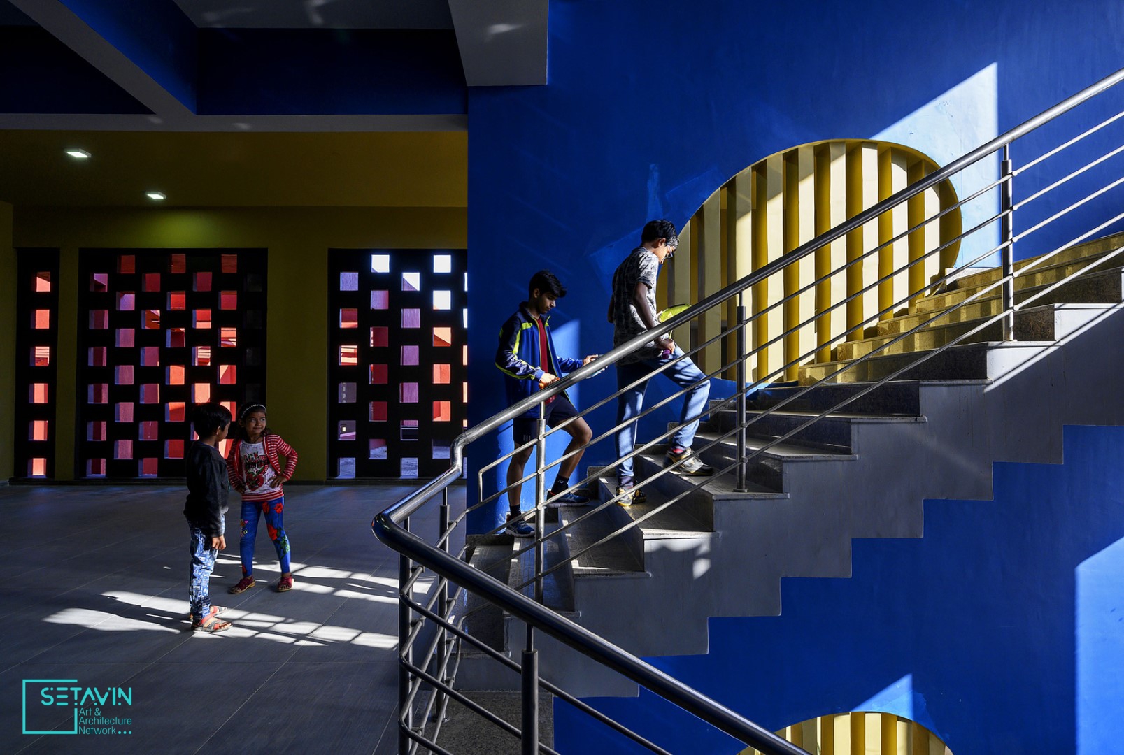 مدرسه Rajasthan , تیم طراحی , Sanjay Puri , هند , Sanjay Puri Architects , مدرسه , Rajasthan , دبیرستان , Indian , آموزشی , classroom , طراحی ارگانیک , primary school , مدرسه ابتدایی , طراحی مدرسه ,  secondary school classroom , طراحی آموزشی , ستاوین ,