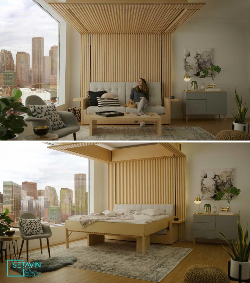 طراحی تخت خواب خلاقانه،راه حلی برای آپارتمانهای کوچک