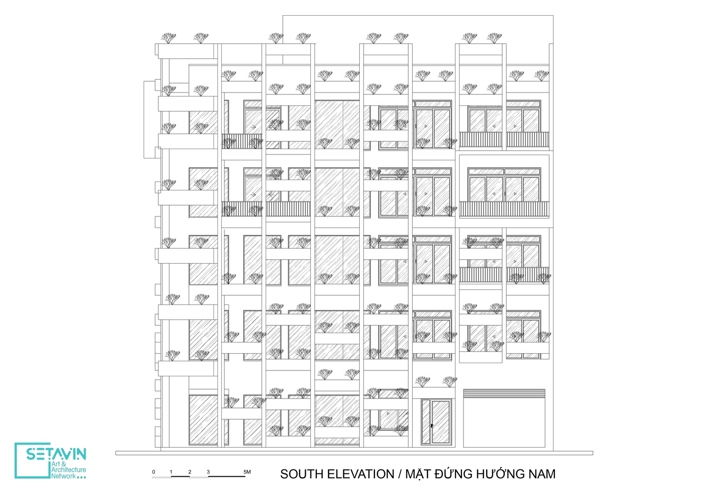 ساختمان اداری HP Office Building ، اثر تیم طراحی Kien Truc NDT ، ویتنام