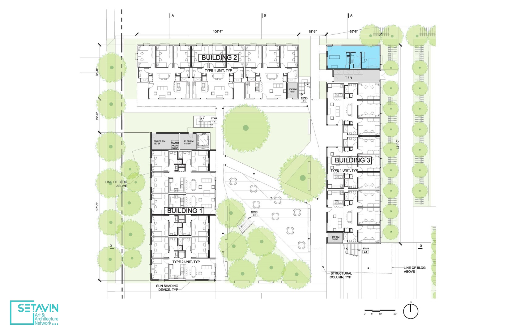 خانه های دانشجویی San Joaquin ، تیم طراحی LOHA ، خانه های دانشجویی , San Joaquin ، تیم طراحی LOHA ، خوابگاه ، San Joaquin Student Housing complex ، دانشجو , Student Housing , استودیو آمریکایی