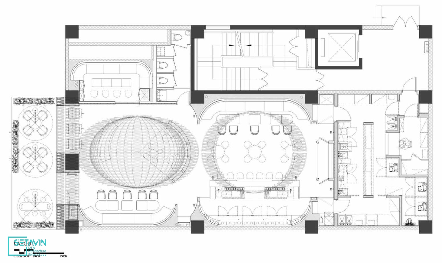 کافه , Wen Studio , بار , RooMoo , رستوران , Shanghai Yizhu , طراحی داخلی , کافه با بشکه های چوبی ، استودیو , Roomoo Design Studio , چین , نورپردازی , WOY Lighting Design ,