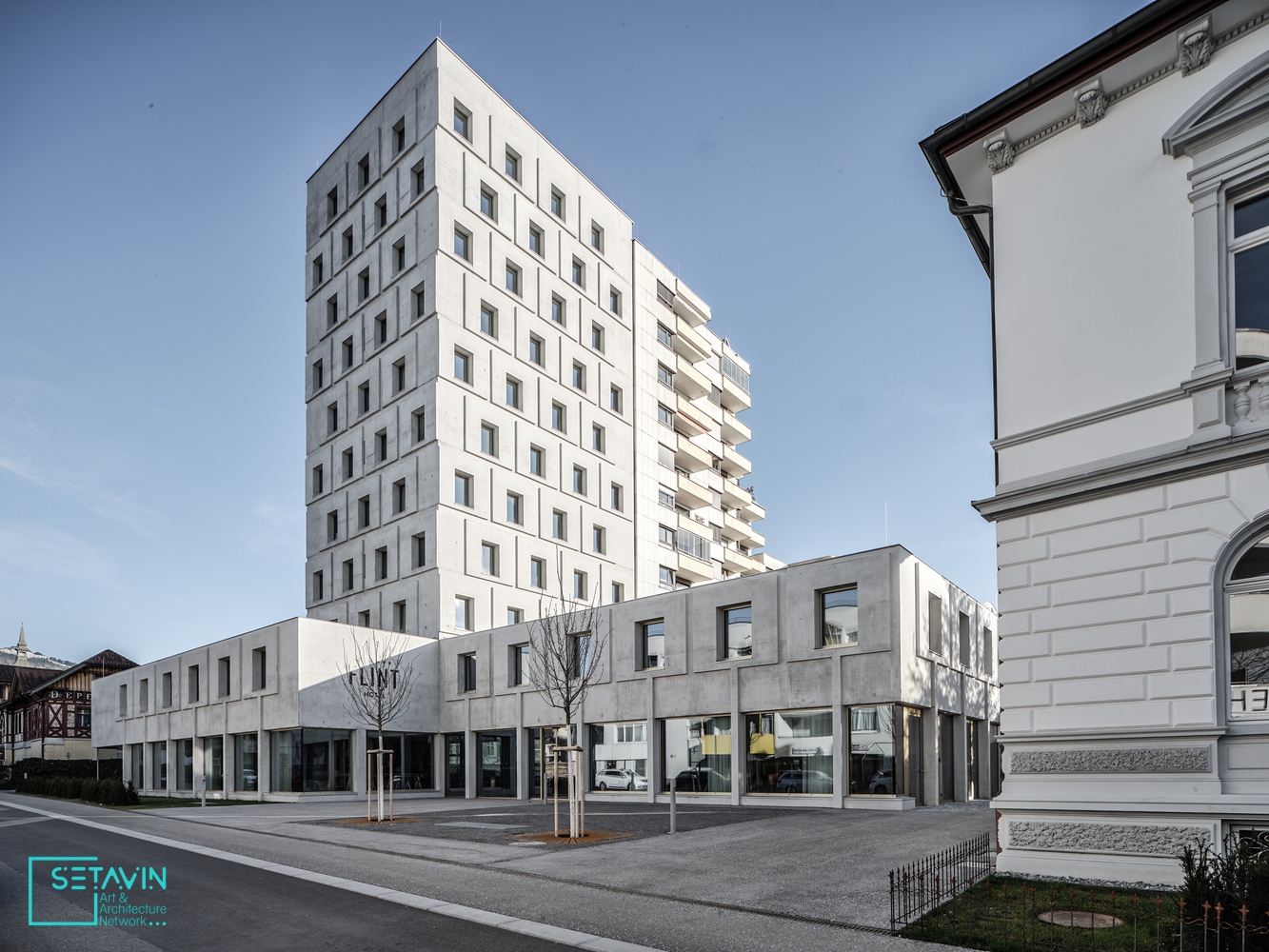 هتل Hotel Flint , برنامه ریزی شهری , urban planning , کانسپت , concept , ساختار موجود , existing structure , اتریش , Austria , معماری اقامتی , Hospitality Architecture , پروژه های ساخته شده , Built Projects , هنر و معماری , شبکه هنر , شبکه معماری , معماری , ستاوین , آرشیو پروژه