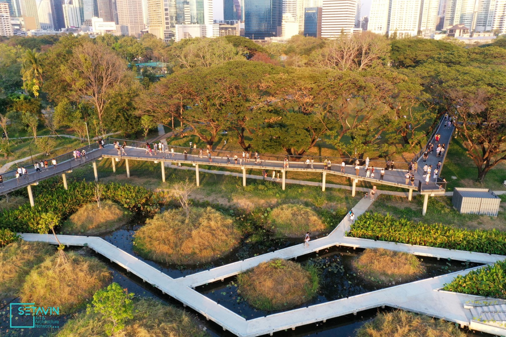 پارک جنگلی ، Benjakitti Forest Park ، پارک , Park , جنگل ، Forest ،  کارخانه تنباکو , design concepts , ایده , ecological environment , تایلند , Thailand , طراحی پارک , فضای سبز عمومی , Landscape Architecture , معماری منظر , طراحی لنداسکیپ ,