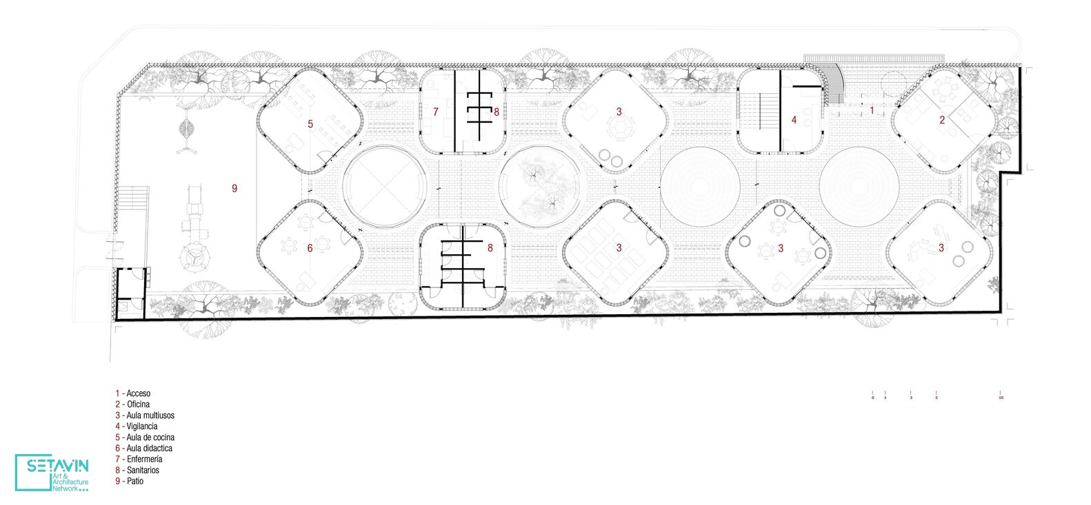 مهدکودک , Nueva Creacion ، دفتر معماری , Taller de Arquitectura Miguel Montor , مکزیک , Mexico , کودکستان , کودک , آموزش , اماکن آموزشی , فضاهای آموزشی , تربیتی , معماری کودکان