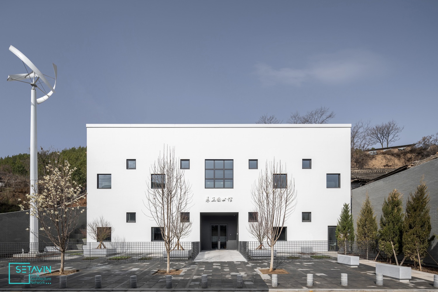 کتابخانه , architects , کتابخانه Tianshui ،  سالمندان , SAKO Architects ، چین , reading room , فضای مطالعه , facade  , نما , bookshelves  , قفسه های کتاب , Zero Carbon , کربن صفر , هنر و معماری , ستاوین , وب سایت معماری , معماری چین