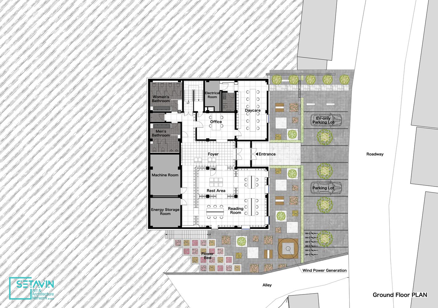 کتابخانه , architects , کتابخانه Tianshui ،  سالمندان , SAKO Architects ، چین , reading room , فضای مطالعه , facade  , نما , bookshelves  , قفسه های کتاب , Zero Carbon , کربن صفر , هنر و معماری , ستاوین , وب سایت معماری , معماری چین