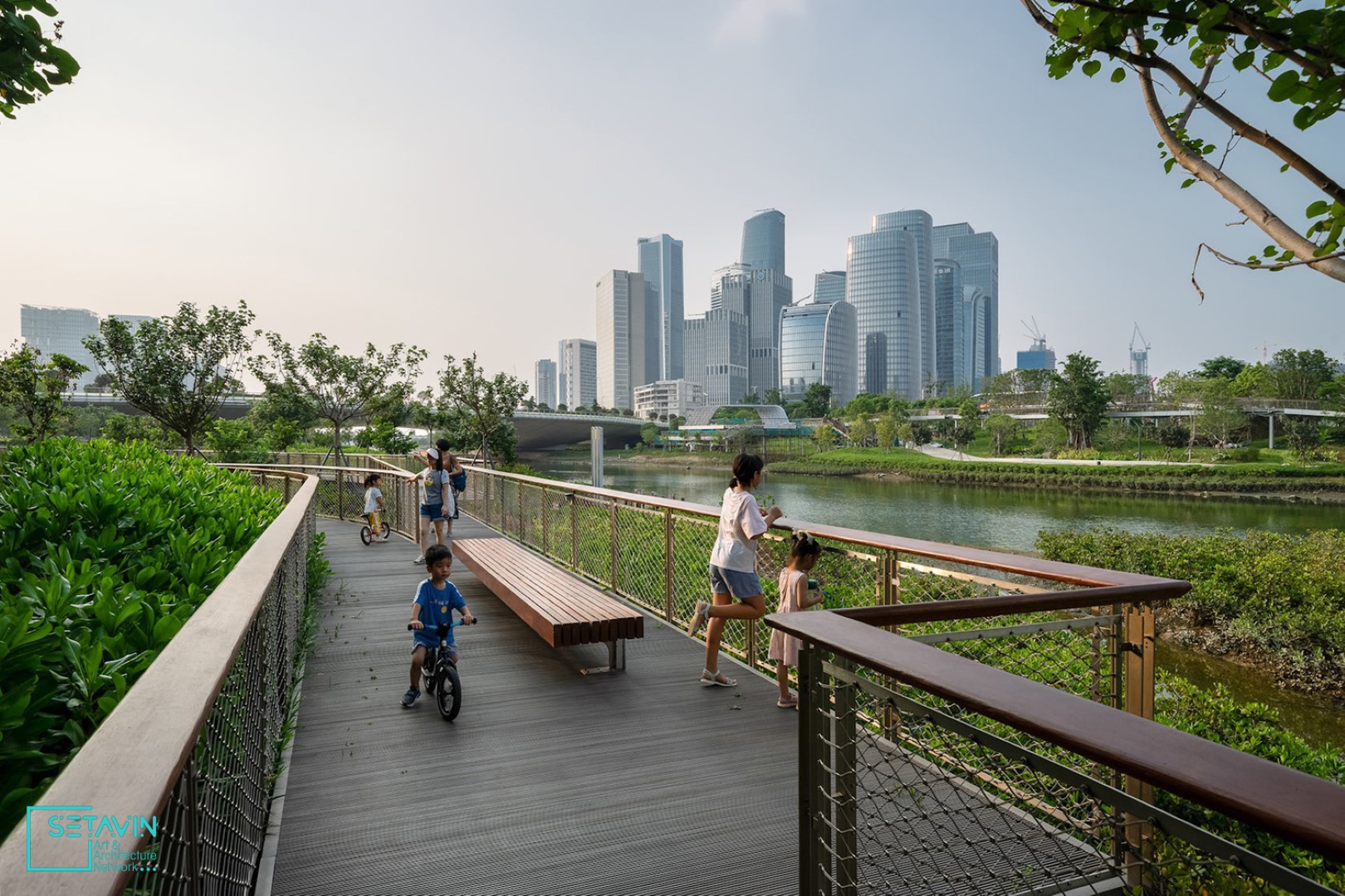 طراحی منظر , landscape , پاسخگو , responsible , چین , China , نوآورانه و پایدار , Urban Design , طراحی شهری , چشم انداز , Guiwan Park , طراحی پارک , Qianhai Water City , شهر آبی , Shenzhen , شنزن , شهرسازی , شبکه هنر , هنر و معماری , ستاوین