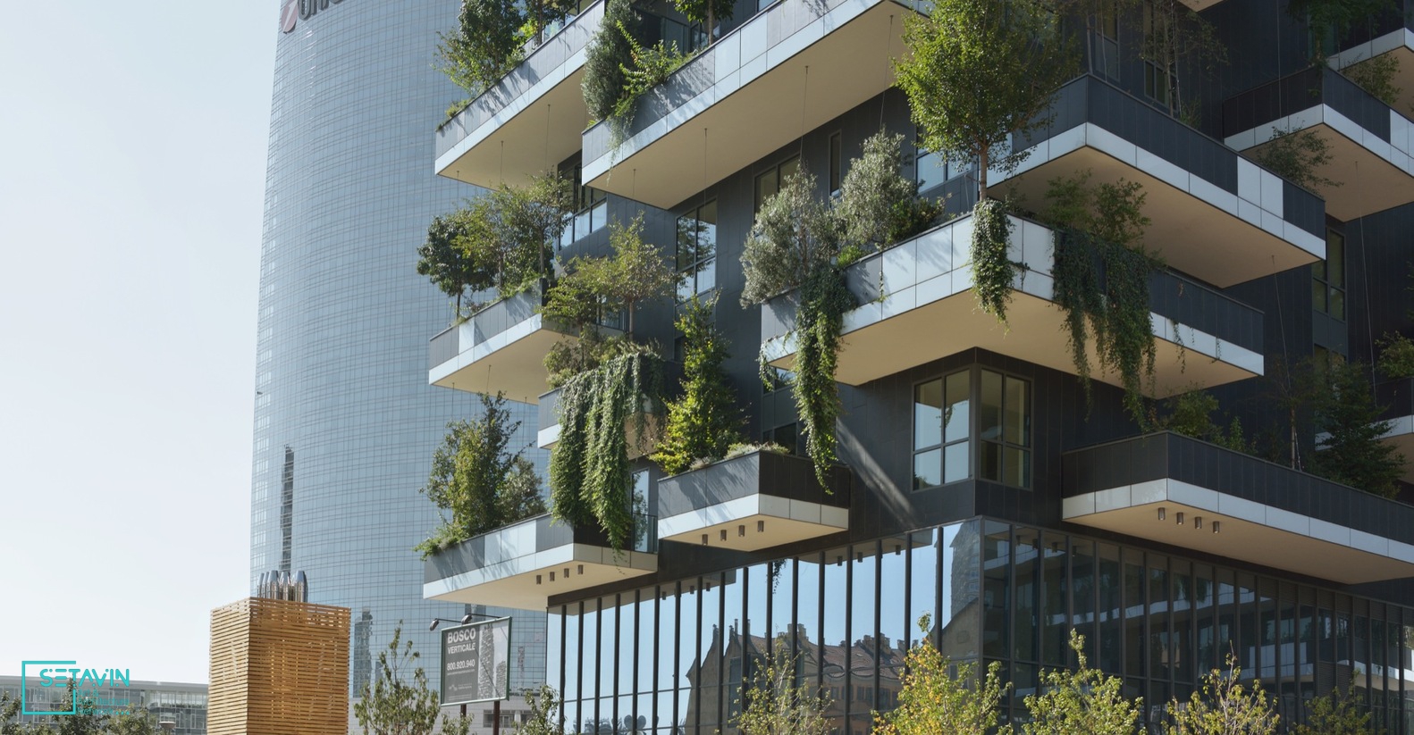 برج , فضای سبز عمودی , معماری , تراس , Bosco Verticale , Tower , International Highrise Award , Boeri Studio , Porta Nuova Isola  , مسکن پایدار