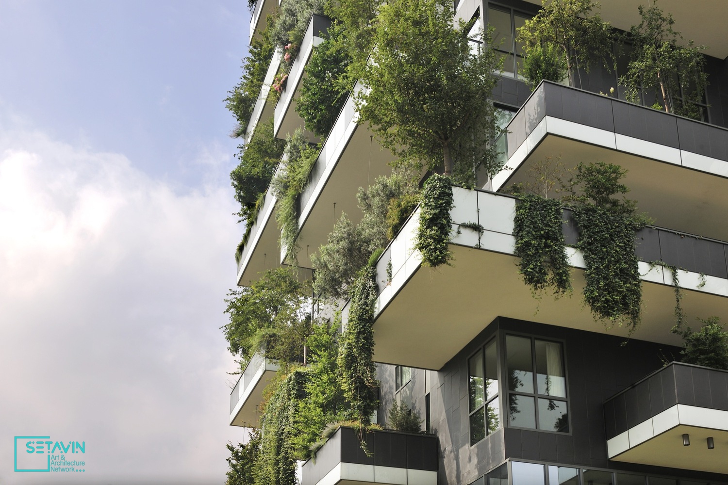 برج , فضای سبز عمودی , معماری , تراس , Bosco Verticale , Tower , International Highrise Award , Boeri Studio , Porta Nuova Isola  , مسکن پایدار