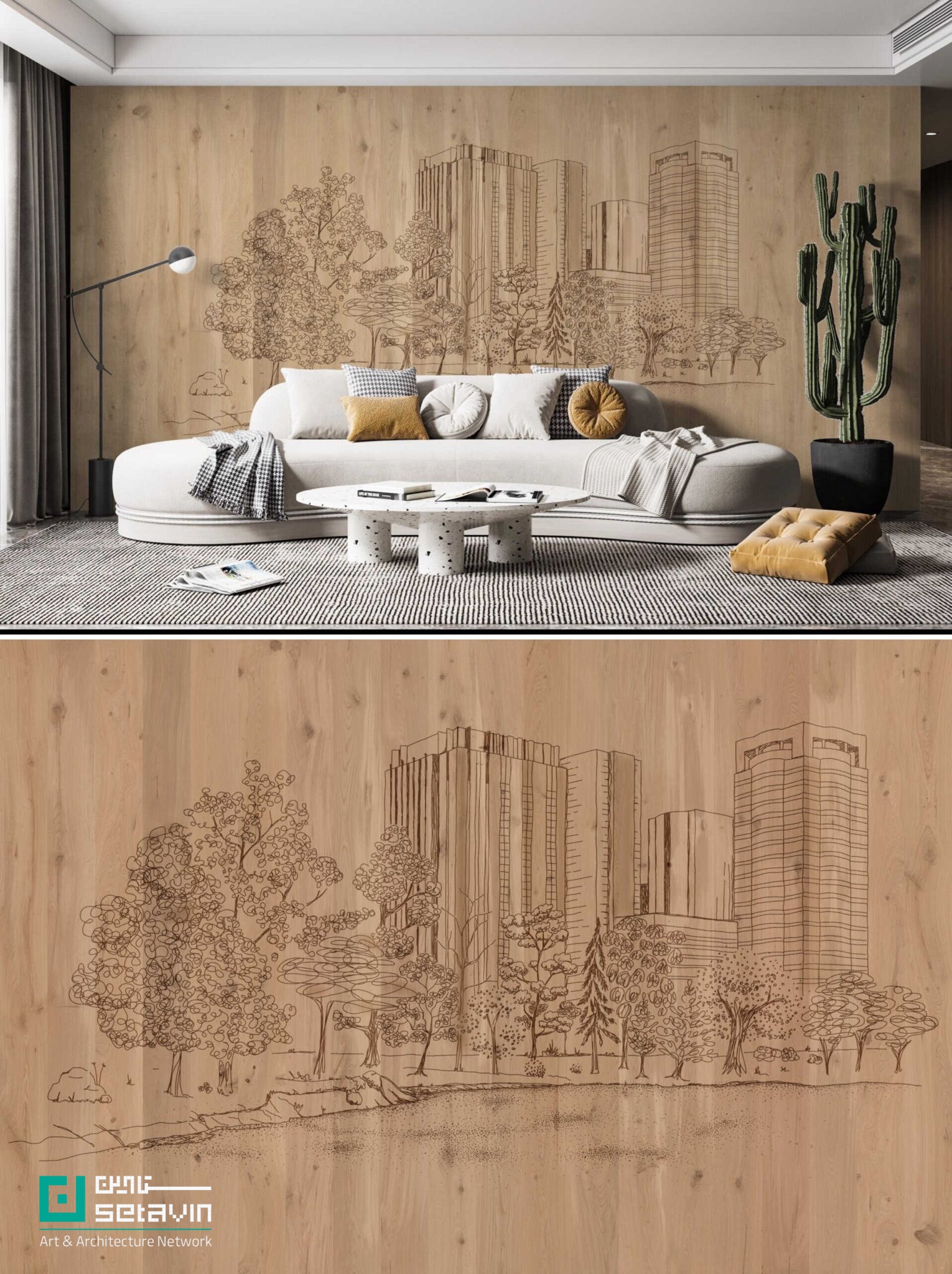 خلاقیتی نوین در طراحی پنل های چوبی