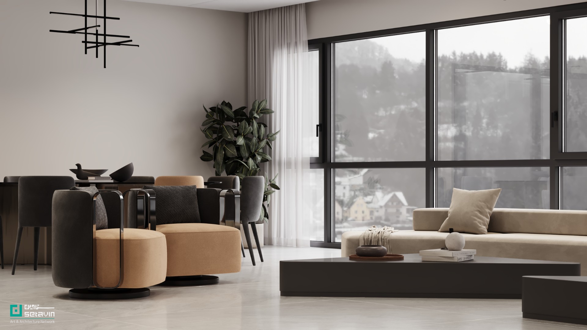 خانه قابها، دفتر معماری شباهنگ، سروش روغنیان، الهه موسوی، معماری معاصر ایران، طراحی داخلی، زعفرانیه تهران، پروژه مسکونی، قاببندی مناظر، طراحی آشپزخانه، ورودی معمارانه ,House, Shabahang Architecture Office, Soroosh Roghanian, Elahe Mousavi, Contemporary Architecture Iran, Interior Design, Zaferaniyeh Tehran, Residential Project, Framing Views, Kitchen Design, Entrance Design