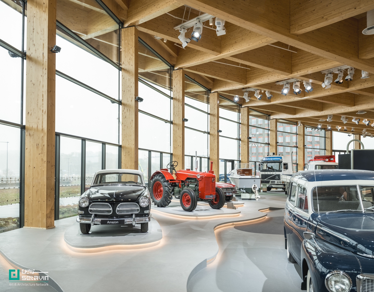 مرکز تجربه ولوو، World of Volvo، معماری چوبی، Henning Larsen، فرهنگی-نمایشی، Allemansrätten، گوتنبرگ، تجربه برند ولوو، سازه glulam، CLT
