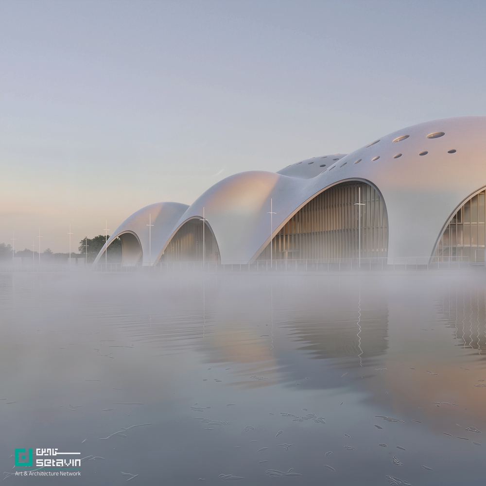 Renzo Piano, RPBW, Hanoi Opera House, Isola della Musica, Vietnam Architecture, Cultural Landmark, Concrete Shell, West Lake, PTW Architects, معماری فرهنگی, سالن اپرا, رنزو پیانو, معماری بتنی خمیده, معماری ویتنام, طراحی مرکز همایش, معماری مدرن