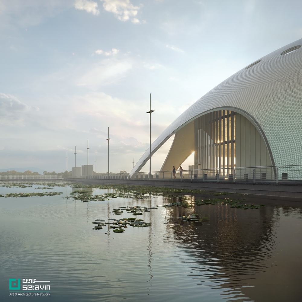 Renzo Piano, RPBW, Hanoi Opera House, Isola della Musica, Vietnam Architecture, Cultural Landmark, Concrete Shell, West Lake, PTW Architects, معماری فرهنگی, سالن اپرا, رنزو پیانو, معماری بتنی خمیده, معماری ویتنام, طراحی مرکز همایش, معماری مدرن