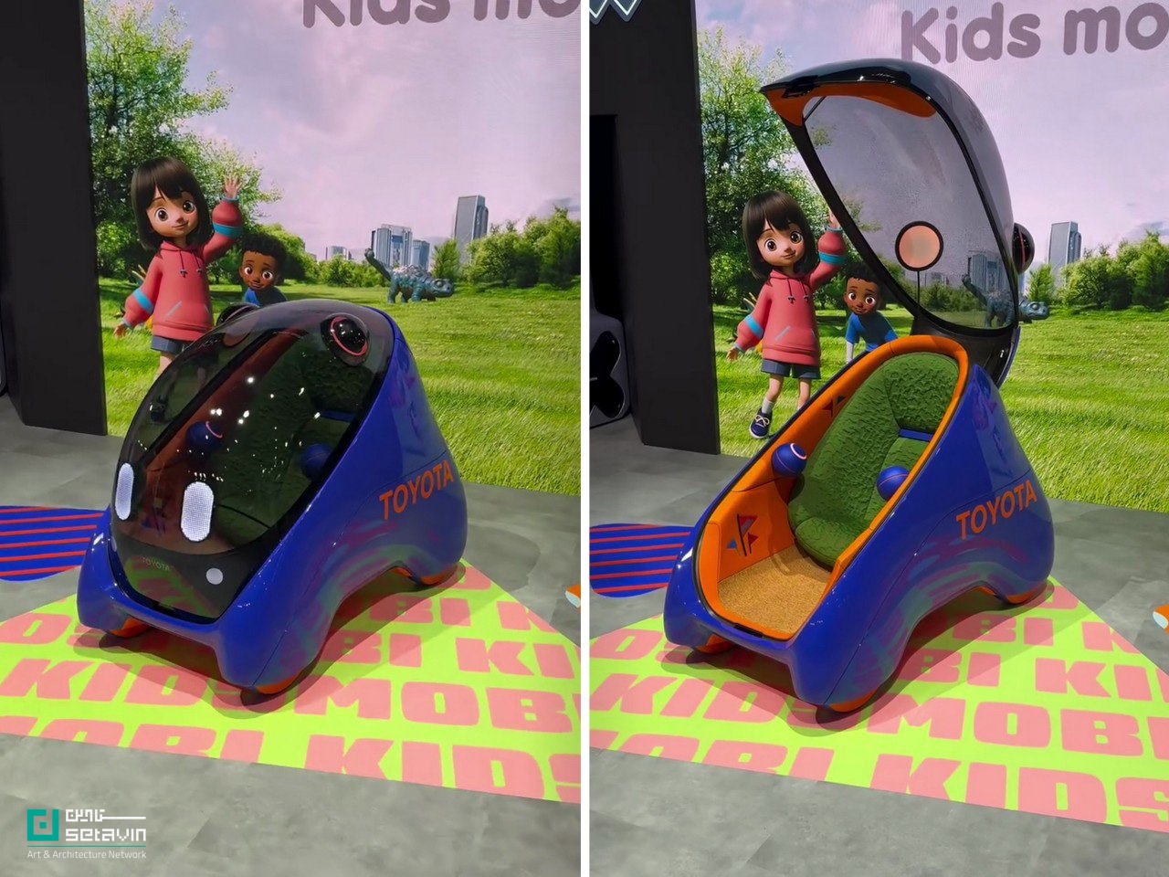 رونمایی تویوتا از نخستین خودروی برقی خودران ویژه کودکان