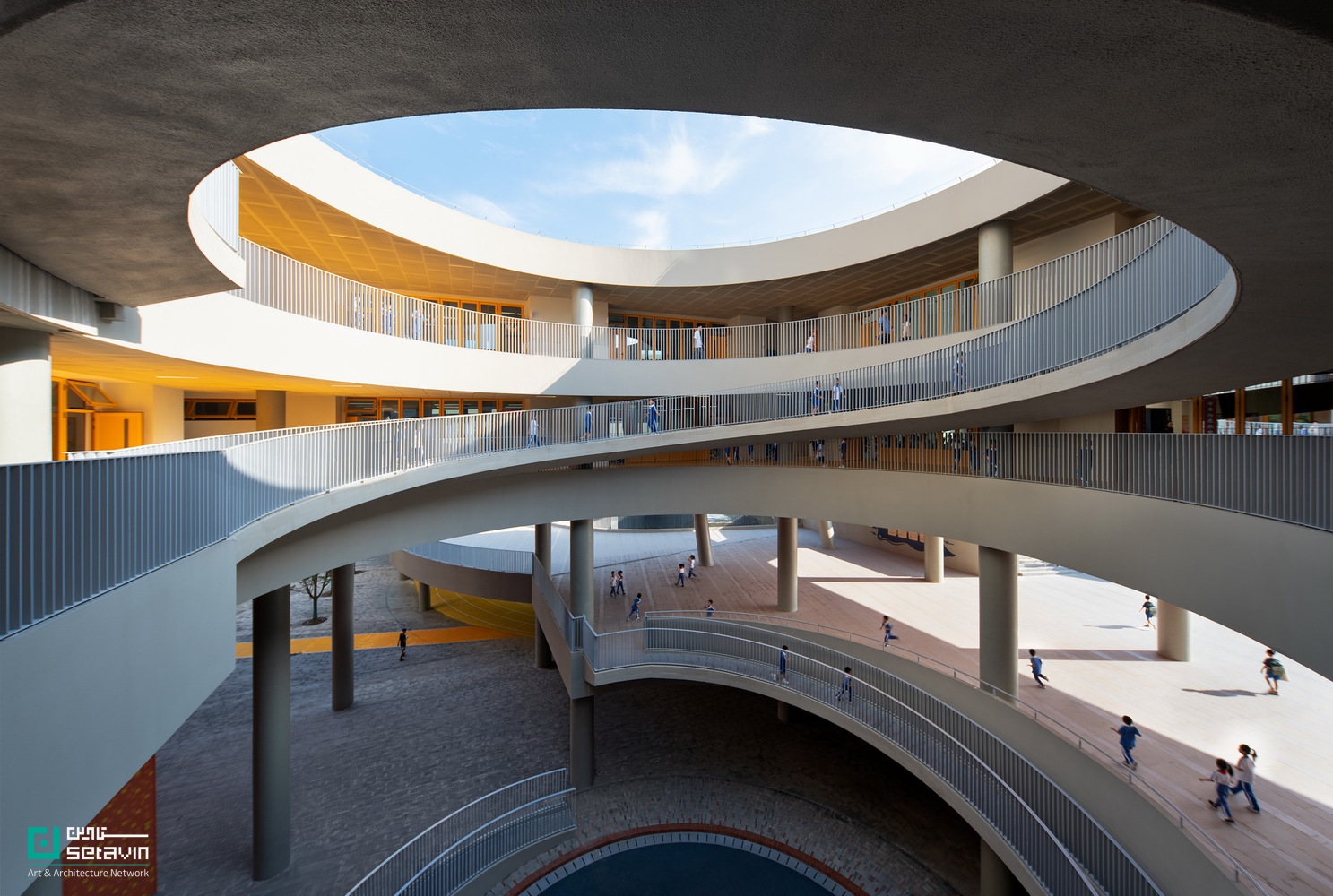 مدرسه ویلونگ, Weilong School, منگ یان, URBANUS, معماری آموزشی, طراحی مدرسه, معماری شنژن, Hakka walled houses, طراحی فرامحلی, فضای عمومی, school design, urban design, placemaking, Lingnan landscape