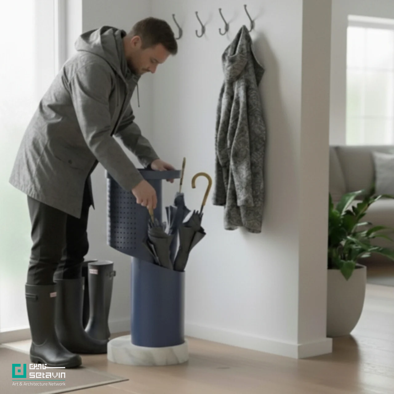 اسپلیت؛ ایده‌ای برای جاچتری که به کنسول ورودی خانه تبدیل می‌شود