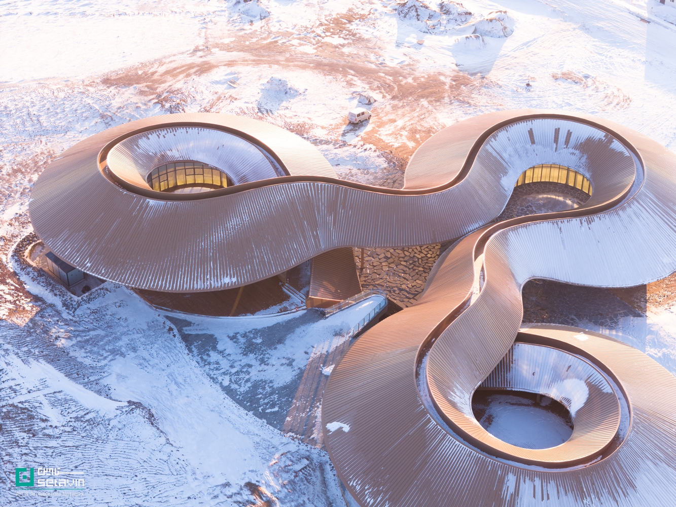 مرکز فرهنگی چند منظوره Volcano-In اثر تیم طراحی معماری PLAT ASIA واقع در چین ، منطقه Xilingol League