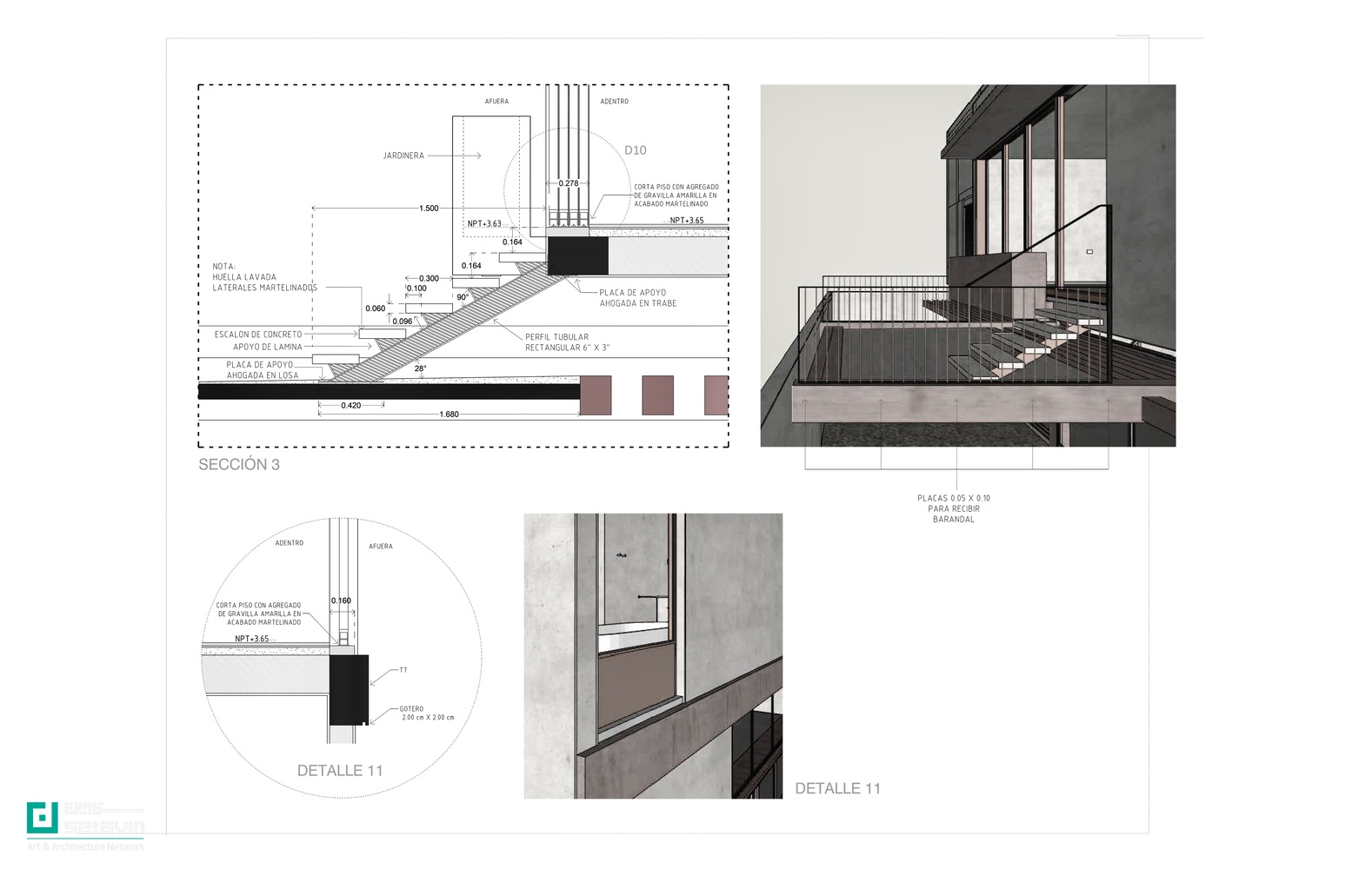 خانه پاسئو دِ کانترا، اثر Antumbra estudio در مکزیک؛ معماری مسکونی معاصر با سازه بتنی، سنگ بومی و پیوند هوشمندانه فضاهای داخلی و حیاط‌ها.