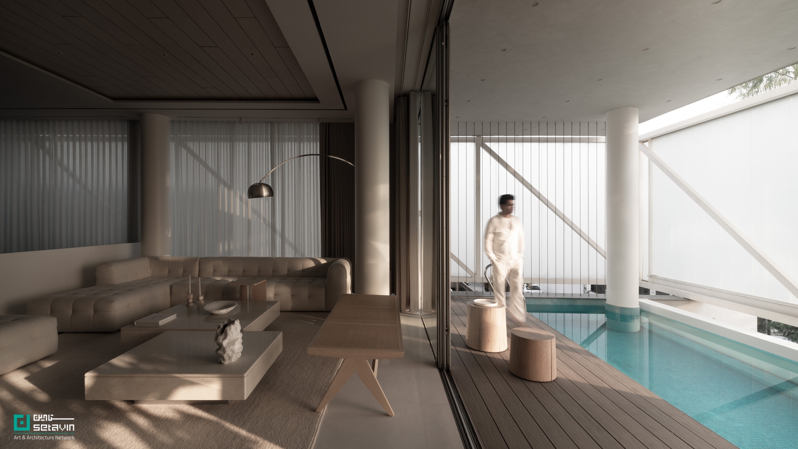 خانه BB 214 در لودیانای هند، اثر استودیو معماری و طراحی مینیمالیست؛ معماریای آرام و متعادل با تمرکز بر نور، تناسبات و خویشتنداری متریالی.