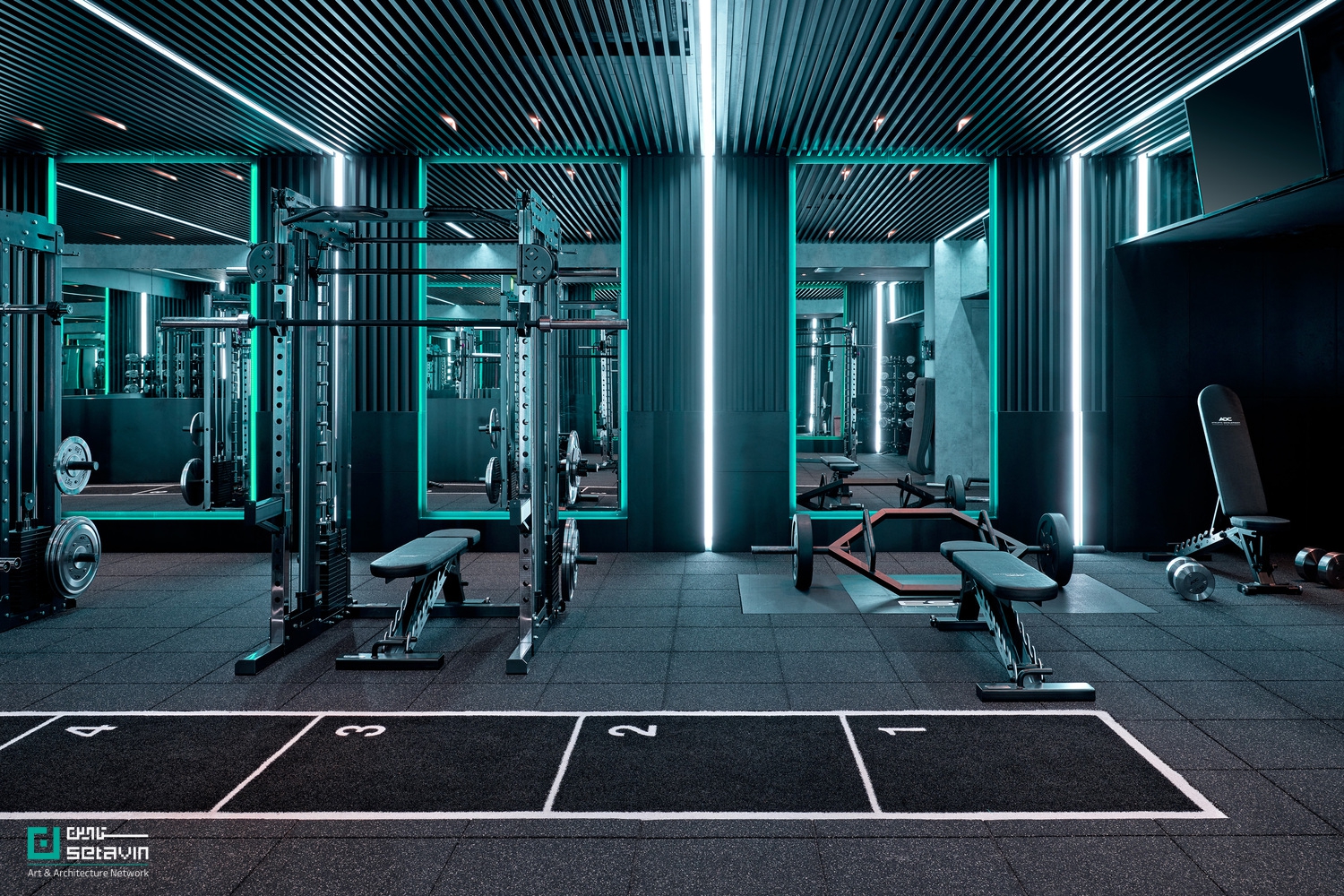 معرفی باشگاه Athletic Development Club در لندن؛ طراحی Studio VA با رویکردی مینیمال، نورپردازی خطی و حفظ حریم خصوصی در فضای ورزشی ۱۸۰ مترمربعی.