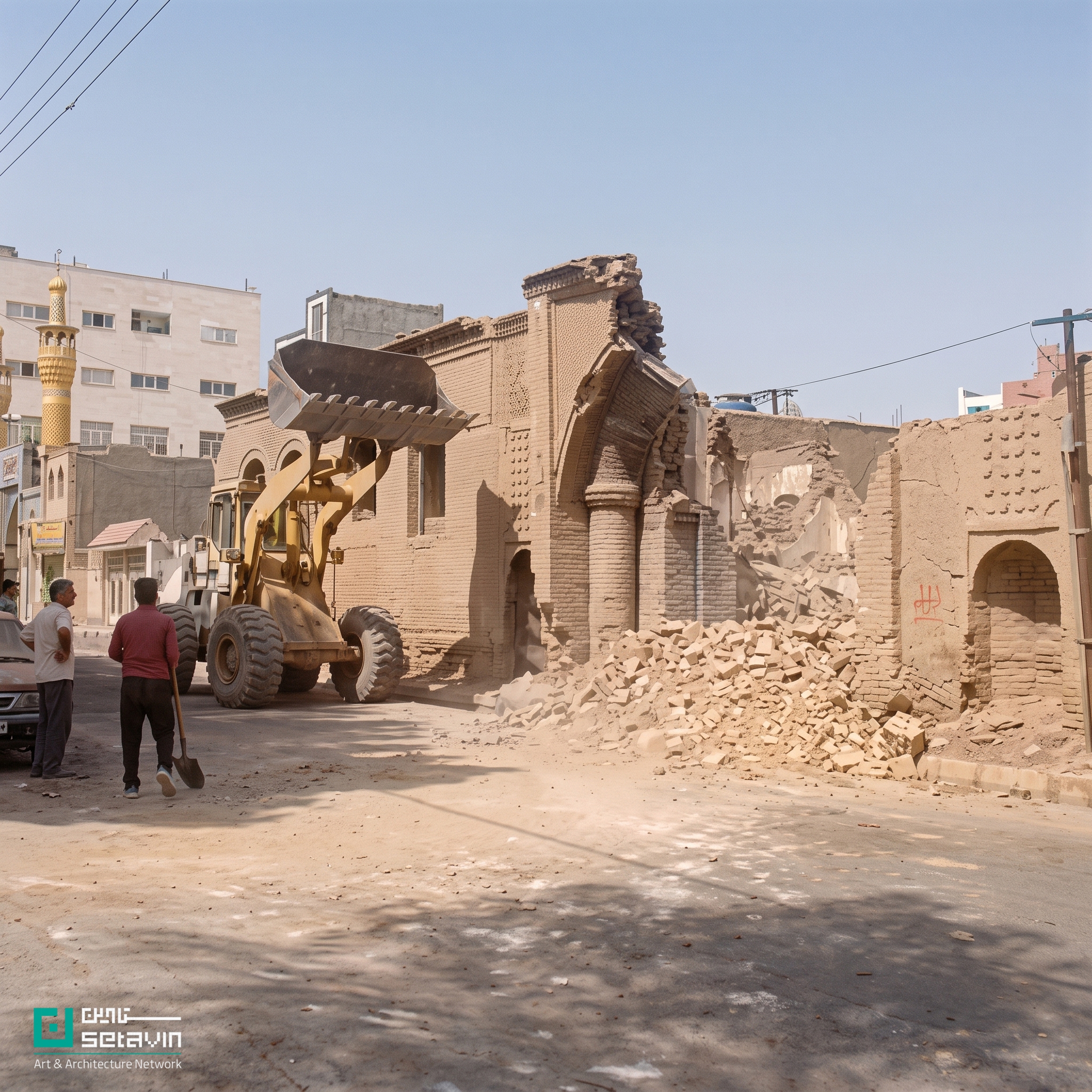 سبزوار، کاروانسرای روسها، میراث فرهنگی، تخریب ابنیه تاریخی، بافت تاریخی سبزوار، معماری معاصر ایران، حفاظت از میراث، حقوق معماری، Sabzevar, Russian Caravanserai, Architectural Heritage, Historical Preservation, Cultural Property