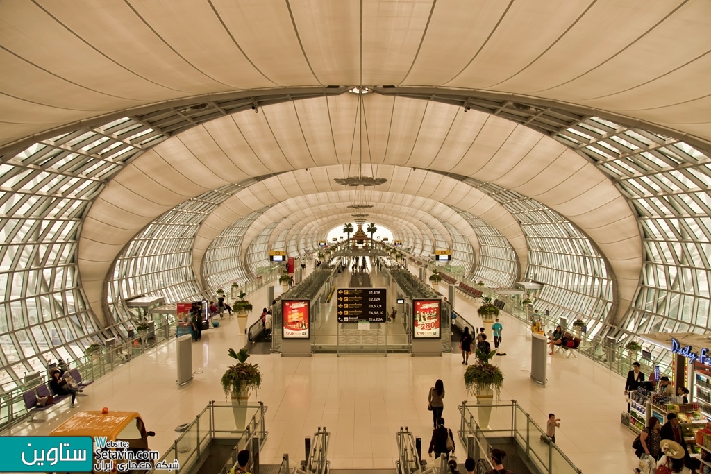 ترمینال فرودگاه بین المللی , Suvarnabhumi , Jahn , تایلند , فرودگاه , ترمینال , Airport , Terminal Complex , Passenger Terminal  , Thailand , فرودگاه بین المللی , سووارنابومی , سووارنابومی