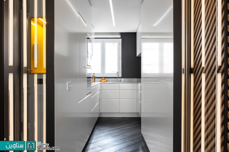 طراحی داخلی آپارتمان مدرن پدر و پسر , اثر Glenn Medioni , فرانسه