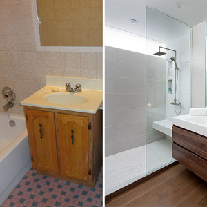 عکس - قبل و بعد:بازسازی هوشمندانه یک حمام