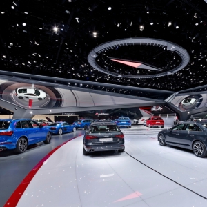 تصویر - غرفه نمایشگاهی Audi در نمایشگاه خودرو فرانکفورت ، اثر SCHMIDHUBER ، آلمان - معماری