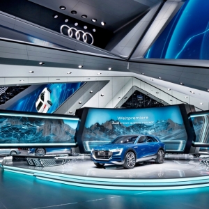 عکس - غرفه نمایشگاهی Audi در نمایشگاه خودرو فرانکفورت ، اثر SCHMIDHUBER ، آلمان