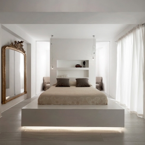 تصویر - نورپردازی خاص تختخواب - معماری