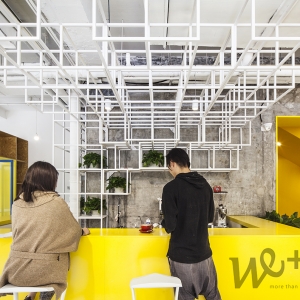 تصویر - طراحی داخلی مدرن دفترکار Yuanyang Express We ، اثر تیم طراحی MAT Office ، چین - معماری