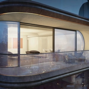 تصویر - طراحی داخلی مجموعه اقامتی 520West 28th، اثر زاها حدید، نیویورک - معماری