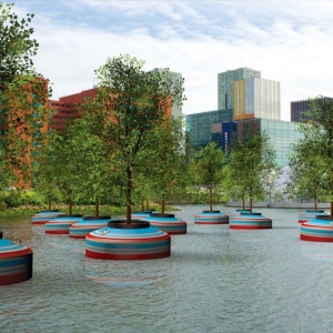 تصویر - ایجاد جنگل شناور در شهر روتردام هلند - معماری