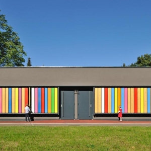 تصویر - نمای خلاقانه و رنگارنگ مهدکودکی در اسلوونی - معماری