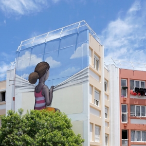 تصویر - تبدیل نماهای خسته کننده شهری به آثار هنری بی نظیر توسط هنرمند فرانسوی - معماری