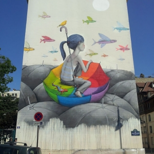 تصویر - تبدیل نماهای خسته کننده شهری به آثار هنری بی نظیر توسط هنرمند فرانسوی - معماری