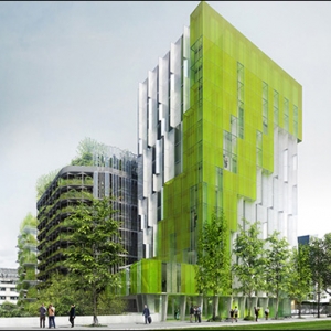 عکس - عمارت سبز در میان برندگان دوباره سازی پاریس