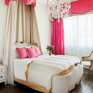 تصویر - 19 ایده برای تختخواب های سایبان دار اتاق پرنسس های کوچک - معماری